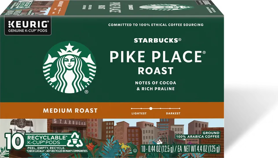 Starbucks Pike Place Roast K-Cup Pods (22 ct)