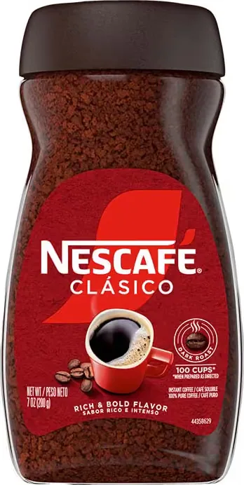 Nescafé Clásico Dark Roast Instant Coffee (7 oz jar)