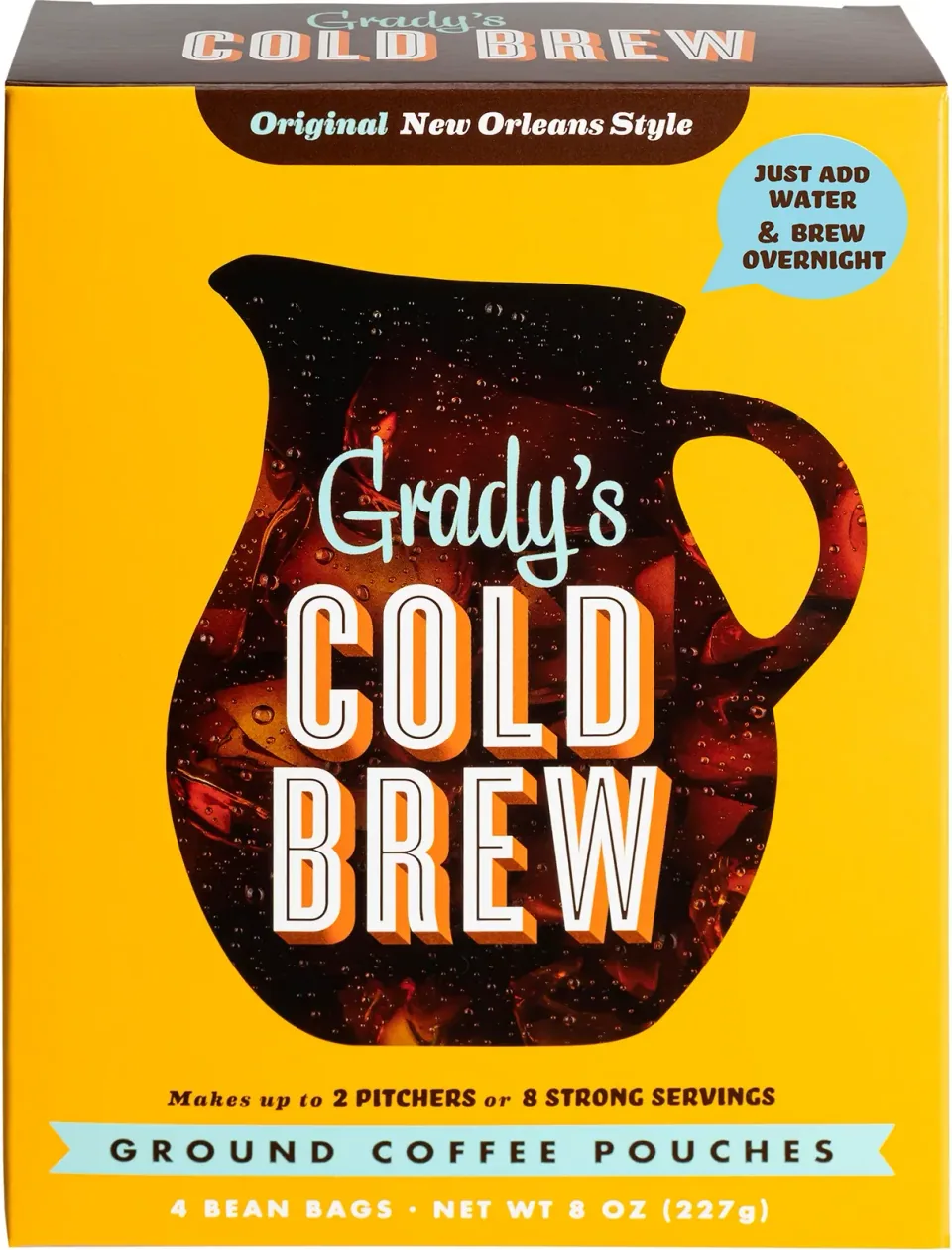 Grady's Cold Brew New Orleans–Style Cold Brew Bean Bags (box of 4)