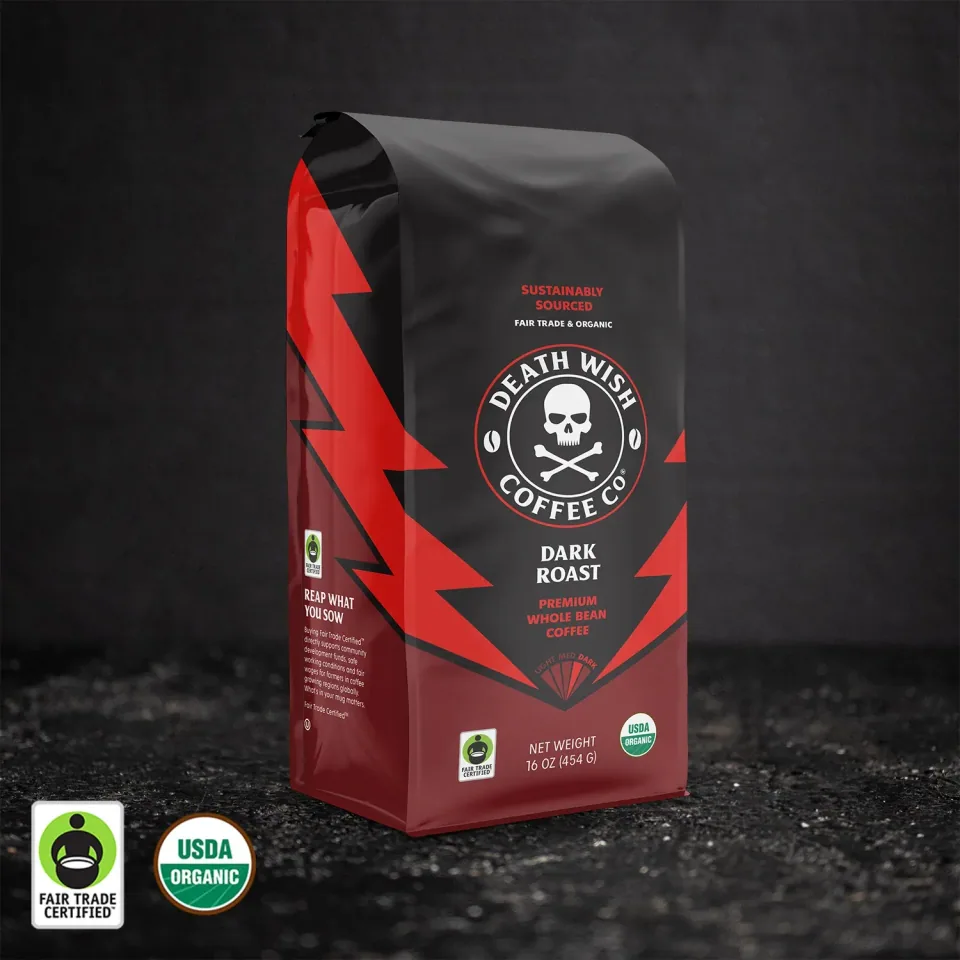 Death Wish Coffee Dark Roast Whole Bean
