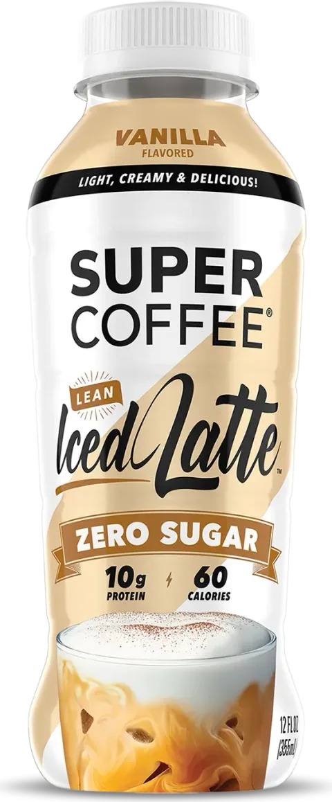 Super Coffee Vanilla Lean Iced Latte (12 oz bottle)