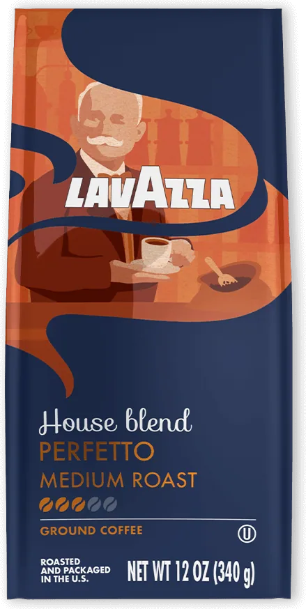 Lavazza House Blend Perfetto Ground Coffee (12 oz)